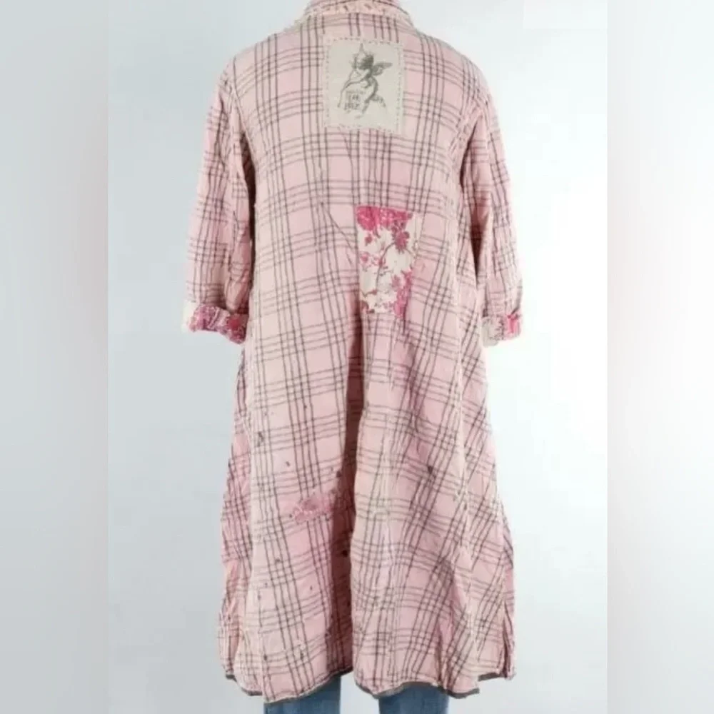 Magnolia Pearl Tancy Coat in Telephone Check O/S NWT - Picture 3 of 3